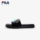 FILA children's shoes sandals 2026 summer men's and large children's non-slip slippers beach shoes black/radiant blue-BB 37 inner length 23.0cm