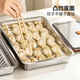 Newair 304 Stainless Steel Dumpling Freezer Box Food Grade Refrigerator Special Wonton Storage Box Quick Frozen Dumpling Preservation Box 1 Pack 304 Stainless Steel & Quick Frozen Preservation - Wonton Dumpling Box No Specifications