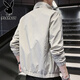 Playboy (PLAYBOY) jacket men's assault jacket men's spring and autumn men's casual workwear trendy tops Khaki XL