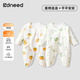 Kidsneed Newborn Baby Butterfly Clothes Spring Pure Cotton Newborn Baby Jumpsuits Belly Protector Romper Suit Two-Pack 52 Size