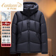 CARDANRO Luxury high-end brand men's down jacket winter thickened jacket warm business light luxury fashion hooded QZ9903 dark blue hooded M 170 (120 Jin Jin is equal to 0.5 kg, worn within)
