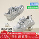 Minibala (minibala) children's shoes, children's sports shoes, spring new wear-resistant cushioning outdoor casual running shoes for boys and girls, anti-collision for small and medium-sized children, smoke gray silver 26 (shoe inner length is about 17.0cm)
