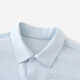 YEEHOO children's shirt boys short-sleeved shirt summer cool versatile top baby college style simple shirt light blue 110 cm
