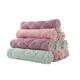 Jiayoumeng kitchen dishcloth, household table wiping cloth, thickened water-absorbent dish towel, housekeeping cleaning cloth, mixed color, 10 pieces, 25 25cm
