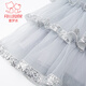 Fuluomi Fuluomi girls princess dress summer new children's sweet sequined mesh dress gray 110