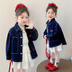 Girls Fashionable Spring and Autumn Jackets 2026 New Children's Fashion Casual Western Style Pony Denim Jacket Trend Picture Color 100 cm