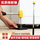 Pupan's new extended-rod rubber hammer, traceless and odorless, highly elastic, heavy-duty, shock-proof leather hammer for knocking and decoration construction, 1.5-meter stainless steel telescopic rod, adjustable