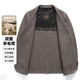 New autumn and winter double-sided woolen suit jacket men's autumn and winter business casual suit top, coffee color XL (180)
