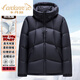 CARDANRO Luxury high-end brand men's down jacket winter thickened jacket warm business light luxury fashion hooded QZ9903 dark blue hooded M 170 (120 Jin Jin is equal to 0.5 kg, worn within)