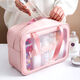 JD Logistics Cosmetic Bag Ins Storage Bag Portable Travel Transparent Toiletries Bag Cosmetics Storage Bag Small Black