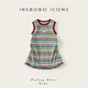 INSBOBO Girls Skirt 2026 Summer New Girl Dress Children's Tank Top Baby Good-looking Clothes Color Stripes 130