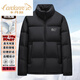 CARDANRO Luxury high-end brand men's down jacket winter thickened jacket warm business light luxury fashion hooded QZ9903 dark blue hooded M 170 (120 Jin Jin is equal to 0.5 kg, worn within)