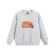 ANTA children's fleece sweatshirt 2026 Spring New Year's model for the Year of the Horse, middle and large children's cotton thickened and warm zodiac year New Year's greeting clothes, gray floral gray, casual and versatile 140 cm