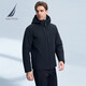 NAUTICA shopping mall same style men's autumn and winter nylon four-way elastic hooded thick coat cotton jacket for men JM3422 Navy 4NV S
