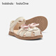 Bala Bala One children's shoes children's sandals girls 2026 summer new literary and national style casual shoes dream pink 60301 22 (foot length 13.3-13.7/inner length 14.6)