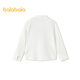 Balabala shopping mall same style children's clothing children's long-sleeved shirt girls 2026 new spring clothing cool antibacterial white 10101 110