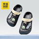 Happy Mary Children's Croc Shoes Boys' Slippers Summer Boys' and Children's Bathroom Beach Breathable Sandals Soft Bottom Bath Shoes for Outerwear Black 29 Inner Length 19cm (190) Suitable for 29 Feet