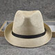 Top hat for middle-aged and elderly men, high-end stiff and stylish straw top hat, British style jazz hat, large head circumference, men's hat, summer, khaki, large size 59-60cm