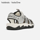 BalaOne children's shoes children's sandals boys' sports shoes 2026 Xia Xin outdoor toe-toe shoes smoke gray silver 20301 27 (foot length 16.3-16.7/inner length 17.6)