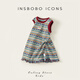 INSBOBO Girls Skirt 2026 Summer New Girl Dress Children's Tank Top Baby Good-looking Clothes Color Stripes 130