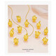 Jinshitong decoration au gold zodiac necklace gold pendant natal annuity zodiac gift for girlfriend birthday gift gold zodiac dragon 0.7g+18K gold necklace+