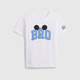 GAP (GAP) Boys 2026 Spring New Logo Cotton Cartoon Print Short Sleeve T-shirt Children's Clothing US Version 870479