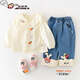 Ultraman Children's Long Sleeve 2026 Spring New Girls Striped Shirt Rabbit Carrot Baby Girl Top Carrot Rabbit 80 cm