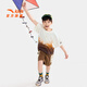 Anta children's T-shirt men's big children's wear Lion King 26 new summer cotton comfortable trendy printed short T352628145 Yuting color-1 140