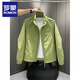 ROMON men's jacket new style 2026 trendy brand workwear stand-up collar jacket handsome men's spring and autumn outdoor casual tops orange M 90-110Jin Jin equals 0.5 kg