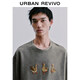 UR2026 Spring New Men's Casual Fun Duck Embroidery Round Neck T-Shirt UML460042 Dark Gray XS