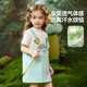 ASK JUNIOR children's skirt 26 summer thin breathable T-shirt skirt girls fake two-piece children's dress blue 100