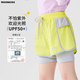 Moonkids children's clothing girls sports shorts 2026 spring new children's quick-drying pants outdoor running and cycling girls spring wear 18581 yellow fake two-piece shorts 110 cm
