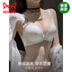 MiiOW Front Button Bra Thickened Small Breast Gathering Wireless Sexy Front Button Bra White Lace Beautiful Back Bra Women Summer Red 70A 32