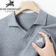 B PRORSUM Burberry Men's Autumn and Winter New Wool Sweater Men's Lapel Casual Warm Basement Pin Pearl White XL 135-155Jin Jin is equal to 0.5 kg