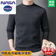 NASAOVER Ordos city-produced 100% wool sweater for men middle-aged warm thickened half-turtleneck sweater winter sheep. Cashmere sweater gray high-end special non-pilling 2025 autumn and winter new model XL 175 (recommended weight 140-160Jin Jin equals 0.5 kg)