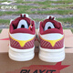 Hongxing Erke (ERKE) children's shoes, sneakers for boys and middle-aged children, non-slip, wear-resistant, lightweight and breathable sports shoes, spring new white shoes, casual travel shoes, microcrystalline white/Bordeaux red 33