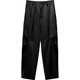 Guixin 2026 New Spring Men's Linen Blended Straight Loose Cool Wide-leg Pants Black M 170
