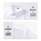 No-iron anti-wrinkle long-sleeved shirt regular solid color square collar pocketless business casual stretch breathable men's top white regular long-sleeved shirt 6XL 45 recommended 190-205Jin Jin equals 0.5 kg