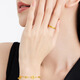 Chow Tai Fook Love You pure gold ring (labor cost 120) EOF185 birthday gift pure gold about 2.75g