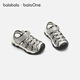 BalaOne children's shoes children's sandals boys' sports shoes 2026 Xia Xin outdoor toe-toe shoes smoke gray silver 20301 27 (foot length 16.3-16.7/inner length 17.6)