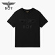 BOY LONDON round neck low-key black flocking short-sleeved men's and women's 2026 spring and summer new cool T-shirt N01080 black S