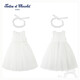TARTINE ET CHOCOLAT French Chocolate Children's Clothing 25 Spring and Summer New Girls' Round Neck Mesh Dress Ivory White 110/4A One Size