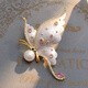Jingli Jingda enamel butterfly brooch, high-end women's exquisite niche light luxury corsage birthday gift for women, exquisite, high-end and practical enamel butterfly brooch gift box