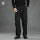 Guixin 2026 New Spring Men's Linen Blended Straight Loose Cool Wide-leg Pants Black M 170