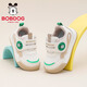 BOBDOG children's shoes, boys' baby shoes, women's spring functional shoes, spring 2026 new children's toddler shoes, milky white/sakura pink 23, inner length 14.9cm, suitable for feet 13.9cm long