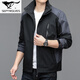 Septwolves 2026 Spring and Autumn New Hooded Jacket Men's High-End Casual Sports Couple Jacket Trendy Brand Jacket Men Black L