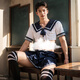 男性制服2025新款性感男士专用大码攻速战袍sm羞耻丁字裤 白衬衫+领带+弹力带 均码 建议体重110-160斤