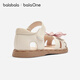 Bala Bala One children's shoes children's sandals girls 2026 summer new literary and national style casual shoes dream pink 60301 22 (foot length 13.3-13.7/inner length 14.6)