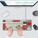 罗技（Logitech） K835 机械键盘 有线游戏键盘 TTC轴 84按键办公键盘 拼色键盘 罗技K835青轴-红白键帽款