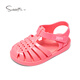 Snaffy Girls' Jelly Shoes Summer Children's Beach Shoes Breathable and Comfortable Little Girls' Versatile Sandals Coral Pink 29